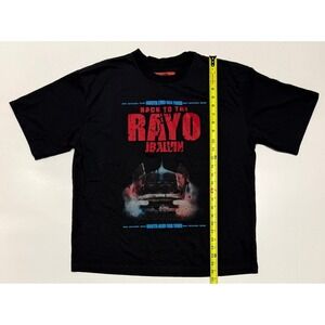 J Balvin Back to the Rayo North America Tour 2025 Black Graphic T-Shirt Mens L‎